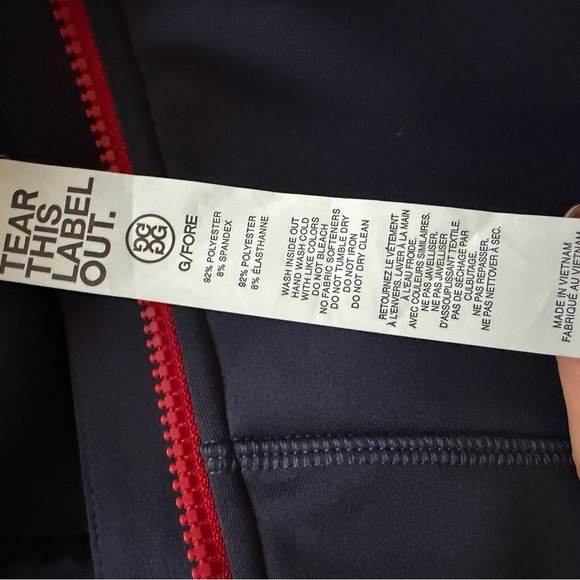 G/FORE Navy Vest with Red - Small - Picture 3 of 4